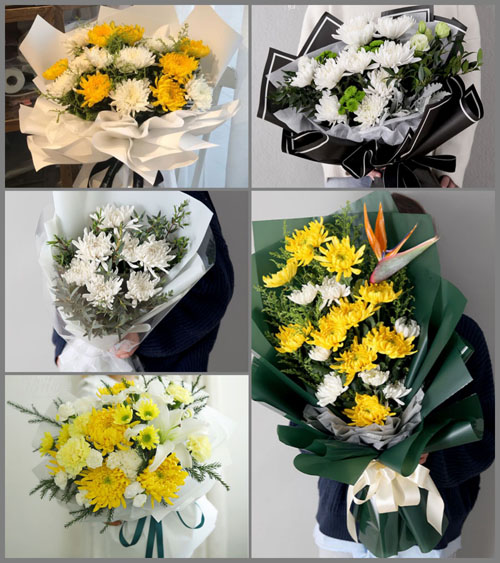 辽宁辽阳白塔区铁西街道硝堡社区白事花束代送